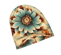 PHAYAH Extravagance of Silk and Flowers Pattern Caps for Women Lightweight Beanie Sleep Hats Breathable Helmet Liner Knit Hat Black