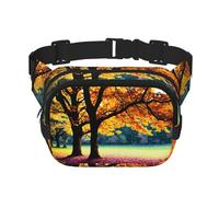 Phayah Falling Leaves Sac banane pour homme et femme avec sangle réglable pour l'extérieur, l'entraînement, les voyages, la course à pied, la randonnée, le cyclisme