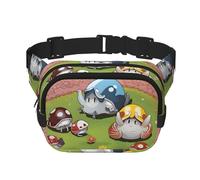 Phayah Family Of Four Littl Sac banane avec sangle réglable pour l'extérieur, l'entraînement, les voyages, la course à pied, la randonnée, le cyclisme