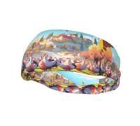 Phayah Flock of Turkeys Bandeau de sport pour femme et homme Pour course à pied, cyclisme, yoga, gym, entraînement