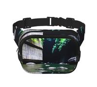 Phayah Fresh Spring Stream Sac banane pour homme, femme, entraînement, voyage, course décontractée, randonnée, cyclisme