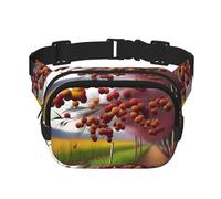 Phayah Fruit On The Branch Sac banane pour homme, femme, entraînement, voyage, course décontractée, randonnée, cyclisme