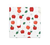 Phayah Haw Lot de 2 plaques d'interrupteur à bascule pour salle de bain, chambre à coucher, cuisine 11,4 x 11,4 cm
