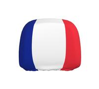 PHAYAH Housse de protection universelle pour appuie-tête de siège de voiture - Motif drapeau français - 1 pièce - Convient pour berline, SUV, camion