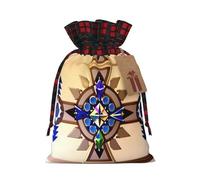 PHAYAH Le sac cadeau avec cordon de serrage de peinture aborigène est utilisé pour l'emballage cadeau d'anniversaire et de fête, un choix idéal pour la famille et les amis