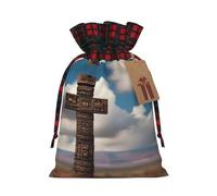 PHAYAH Le sac cadeau avec cordon de serrage en forme de croix américaine est utilisé pour les emballages cadeaux d'anniversaire et de fête, un choix idéal pour la famille et les amis