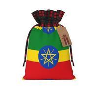 PHAYAH Le sac cadeau drapeau de l'Éthiopie avec cordon de serrage est utilisé pour l'emballage cadeau d'anniversaire et de fête, un choix idéal pour la famille et les amis