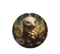 Phayah Little Pangolin Lot de 4 désodorisants de voiture Parfum lavande Forme ronde à suspendre Carte parfumée à suspendre pour tiroir de placard