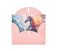 PHAYAH Lot de 10 cartes de vacances colorées en fourrure avec enveloppes roses, adaptées pour les anniversaires de mariage et les invitations de fête