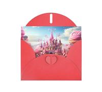 PHAYAH Lot de 10 cartes de vœux avec enveloppes rouges pour anniversaire de mariage et invitations de fête Motif bonbons et magies