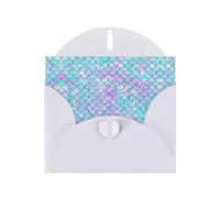 PHAYAH Lot de 10 cartes de vœux avec motif sirènes et enveloppes blanches assorties