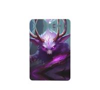 Phayah Lot de 4 cartes de désodorisants rectangulaires pour voiture Motif bête aux yeux violets Parfum lavande