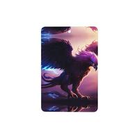Phayah Lot de 4 cartes de désodorisants rectangulaires pour voiture Motif Griffin Flamme violette Pour aromathérapie à suspendre - Parfum lavande
