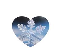 Phayah Lot de 4 désodorisants à suspendre en forme de cœur avec motif flocon de neige et lavande