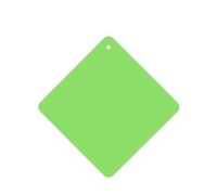 Phayah Lot de 4 désodorisants carrés à suspendre pour voiture, placard, tiroir - Couleur unie - Vert clair - Motif lavande
