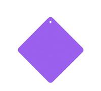 Phayah Lot de 4 désodorisants carrés à suspendre pour voiture, placard, tiroir, couleur unie violet clair motif lavande