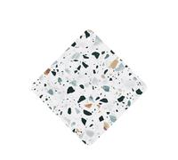 Phayah Lot de 4 désodorisants carrés pour voiture, motif marbre terrazzo, pastel, tablettes d'aromathérapie à suspendre, parfum lavande