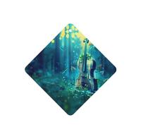 Phayah Lot de 4 désodorisants carrés pour voiture, motif violoncelle dans l'eau, tablettes d'aromathérapie à suspendre, parfum lavande