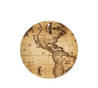 Phayah Lot de 4 désodorisants de voiture à motif de carte du monde simple - Parfum lavande - Forme ronde - À suspendre - Pour voiture, placard, chaussures