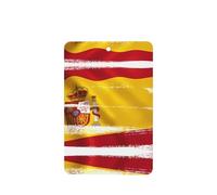 Phayah Lot de 4 désodorisants de voiture à suspendre Motif drapeau espagnol Lavande Parfum longue durée Carte Parfumée Rectangle