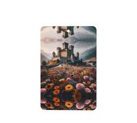 Phayah Lot de 4 désodorisants de voiture à suspendre Motif fleur de mer à l'extérieur du château Parfum lavande Longue durée Carte Parfumée Rectangle