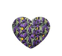 Phayah Lot de 4 désodorisants de voiture à suspendre Motif hirondelle violette Parfum lavande Longue durée Carte parfumée en forme de cœur