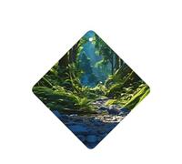 Phayah Lot de 4 désodorisants de voiture à suspendre - Motif mauvais esprit dans la forêt - Parfum lavande - Longue durée