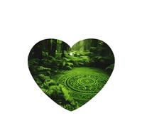 Phayah Lot de 4 désodorisants de voiture à suspendre Motif totem mystère de la forêt Parfum lavande Longue durée Carte parfumée en forme de cœur