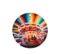 Phayah Lot de 4 désodorisants de voiture avec motif carrousel lumineux parfum lavande - Forme ronde - À suspendre - Pour voiture, placard, tiroir