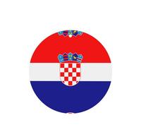 Phayah Lot de 4 désodorisants de voiture de forme ronde - Motif drapeau de la République de Croatie - Tablettes d'aromathérapie à suspendre - Parfum lavande