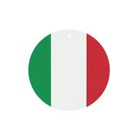 Phayah Lot de 4 désodorisants de voiture de forme ronde - Motif drapeau de l'Italie - Tablettes d'aromathérapie à suspendre - Parfum lavande