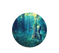 Phayah Lot de 4 désodorisants de voiture de forme ronde - Motif violoncelle dans l'eau - Tablettes d'aromathérapie à suspendre - Parfum lavande