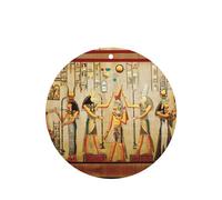 Phayah Lot de 4 désodorisants de voiture en forme de carte de forme ronde à suspendre avec inscription « Women in Ancient Egypt » - Parfum lavande - Pour voitures, placards et chaussures