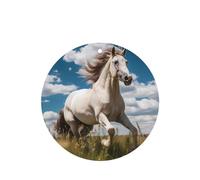 Phayah Lot de 4 désodorisants de voiture en forme de cheval qui coule - Parfum lavande - Forme ronde - À suspendre - Pour intérieur de voiture