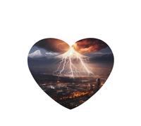 Phayah Lot de 4 désodorisants de voiture en forme de cœur à suspendre Motif volcan Lavande