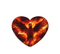 Phayah Lot de 4 désodorisants de voiture en forme de cœur avec motif phénix flamboyant, parfum lavande à suspendre, carte parfumée à suspendre, pour voitures, placards et chaussures