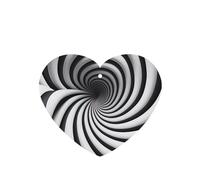 Phayah Lot de 4 désodorisants de voiture en forme de cœur - Illusion d'optique en spirale - Motif Gif - Tablettes d'aromathérapie à suspendre - Parfum lavande