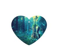 Phayah Lot de 4 désodorisants de voiture en forme de cœur - Motif violoncelle dans l'eau - Tablettes d'aromathérapie à suspendre - Parfum lavande