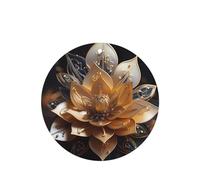 Phayah Lot de 4 désodorisants de voiture en forme de fleur de lotus - Parfum lavande - Blanc