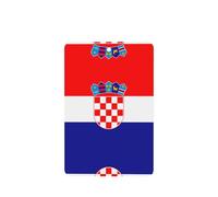 Phayah Lot de 4 désodorisants pour voiture à suspendre Motif drapeau de la République de Croatie Parfum lavande Longue durée Carte Parfumée Rectangle