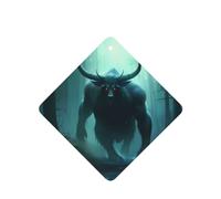 Phayah Lot de 4 désodorisants pour voiture à suspendre Motif vache Cornue Bête Lavande Parfum longue durée Carrés