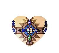 Phayah Lot de 4 désodorisants pour voiture - Motif peinture aborigène - Parfum lavande - En forme de cœur - À suspendre - Pour placard, chaussures, placard