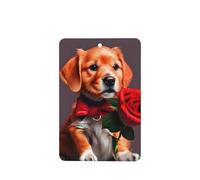 Phayah Lot de 4 désodorisants pour voiture senteur lavande motif chien de chevalier rectangulaire à suspendre, carte parfumée à suspendre, 4 pièces pour tiroirs d'armoire de voiture