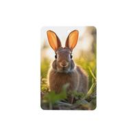 Phayah Lot de 4 désodorisants rectangulaires à suspendre avec motif lapin dans l'herbe Parfum lavande