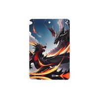 Phayah Lot de 4 désodorisants rectangulaires à suspendre pour voiture Motif double bataille de dragon Parfum lavande