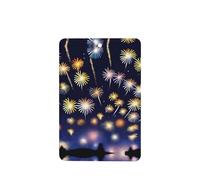 Phayah Lot de 4 désodorisants rectangulaires à suspendre pour voiture Motif feux d'artifice Parfum lavande