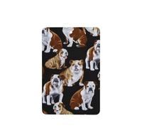 Phayah Lot de 4 désodorisants rectangulaires à suspendre pour voiture, placard, tiroir, motif bouledogues anglais