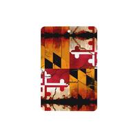 Phayah Lot de 4 désodorisants rectangulaires en bois vintage avec motif drapeau du Maryland Parfum lavande