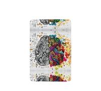 Phayah Lot de 4 désodorisants rectangulaires pour voiture - Motif cerveau gauche et droit - Comprimés d'aromathérapie à suspendre - Parfum lavande
