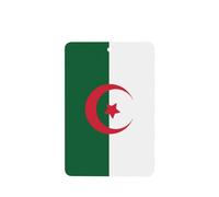 Phayah Lot de 4 désodorisants rectangulaires pour voiture Motif drapeau de l'Algérie - Tablettes d'aromathérapie à suspendre - Parfum lavande